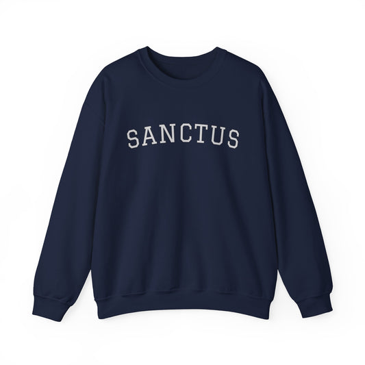 Sanctus Crewneck Sweatshirt — Minimal Latin Catholic Apparel