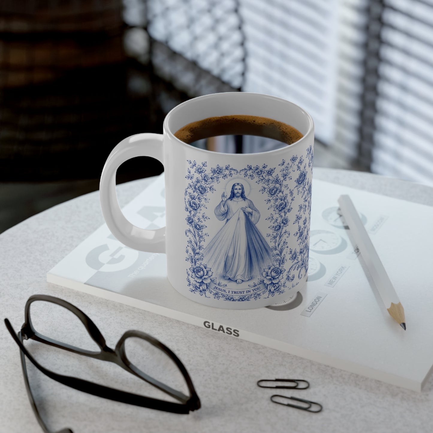 Divine Mercy Catholic Jumbo Mug — 20oz Religious Coffee Cup