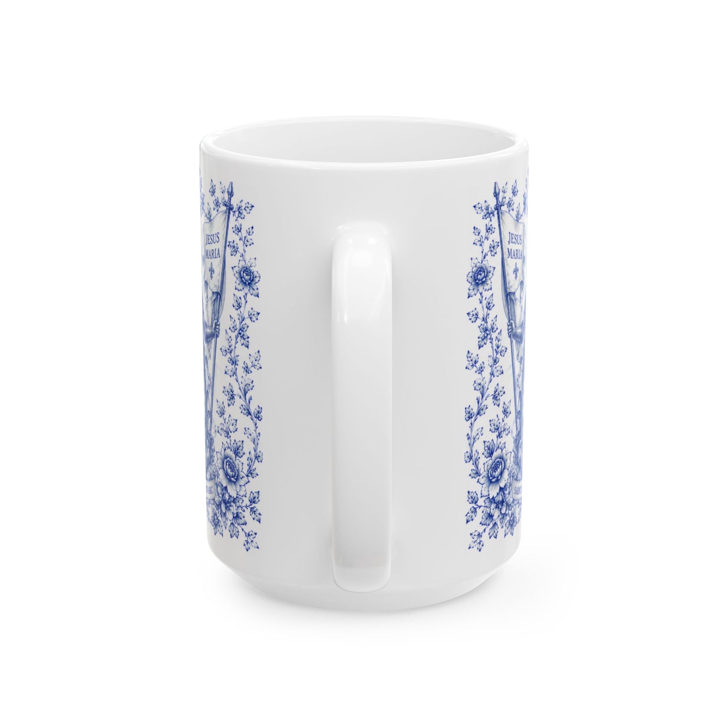 Saint Joan of Arc Ceramic Mug — Catholic Faith Inspirational Coffee Cup (11oz & 15oz)