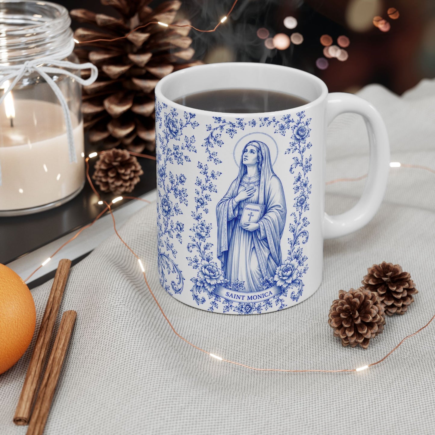 Saint Monica Ceramic Mug — Catholic Faith 11oz & 15oz