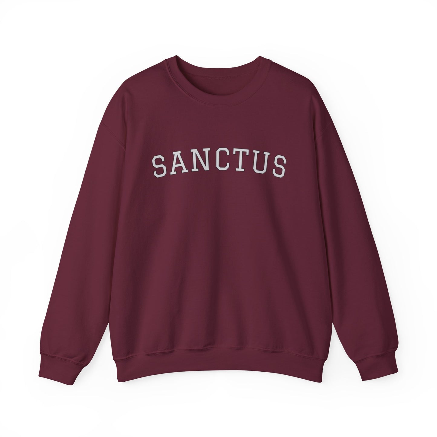 Sanctus Crewneck Sweatshirt — Minimal Latin Catholic Apparel