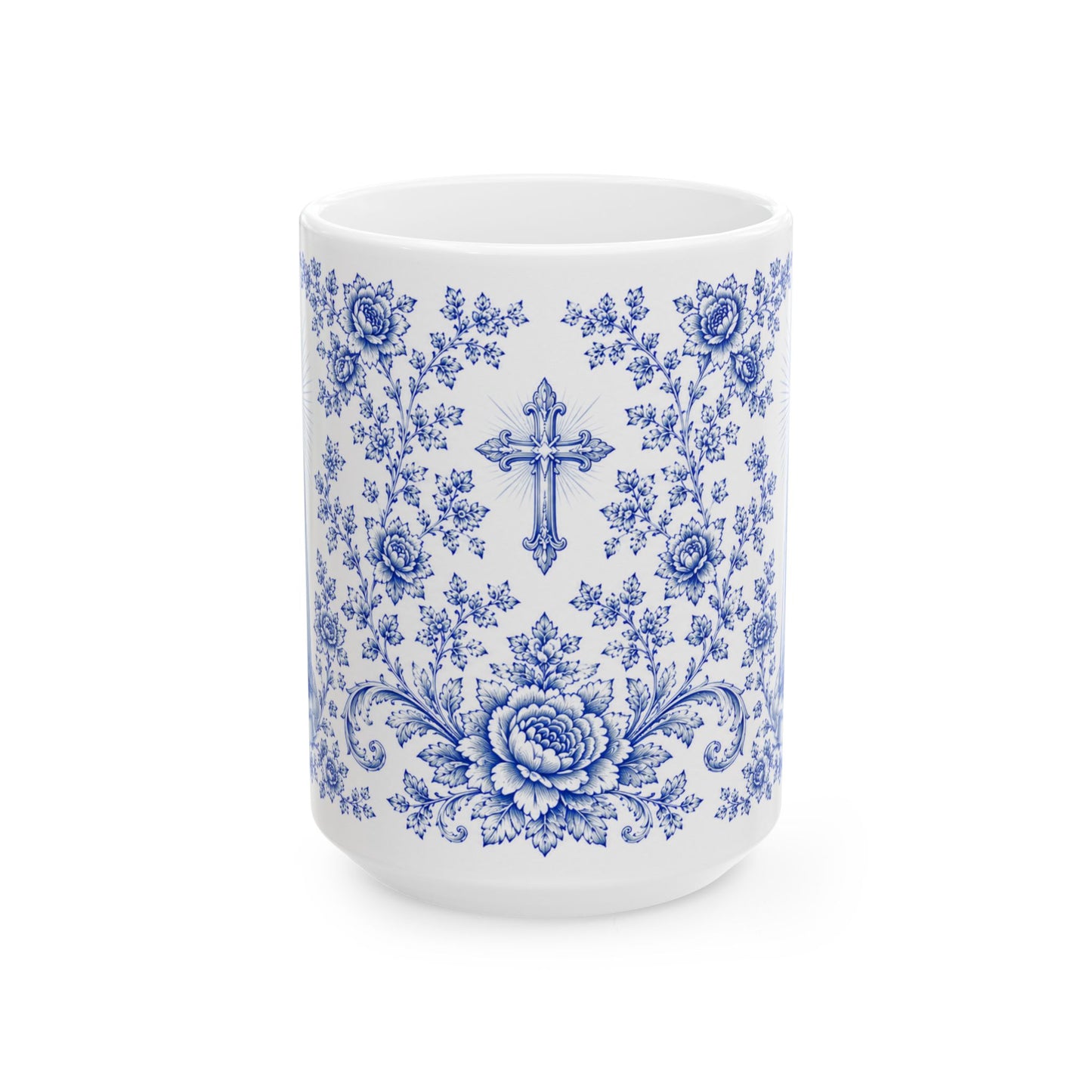 Our Lady of Fatima Ceramic Mug — Catholic Prayer 15oz