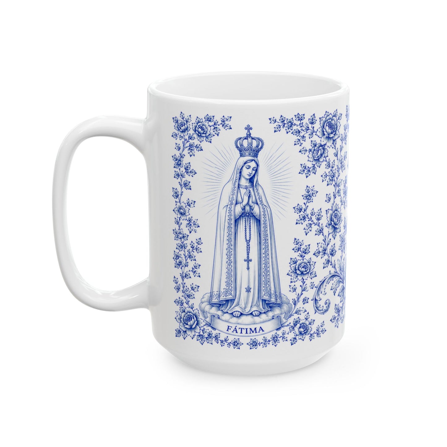 Our Lady of Fatima Ceramic Mug — Catholic Prayer 15oz