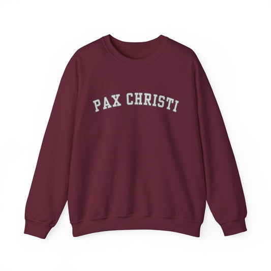 Pax Christi Catholic Crewneck Sweatshirt — Religious Peace Prayer Pullover
