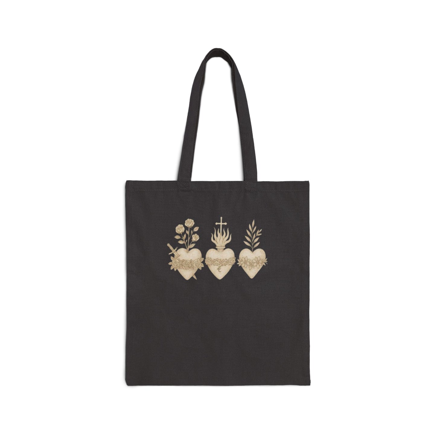 Sacred Heart Catholic Cotton Canvas Tote Bag
