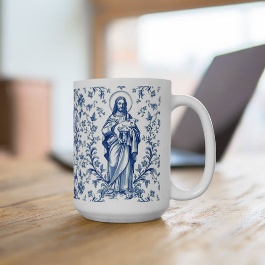 Good Shepherd Catholic Ceramic Mug — Inspirational Prayer 11oz & 15oz