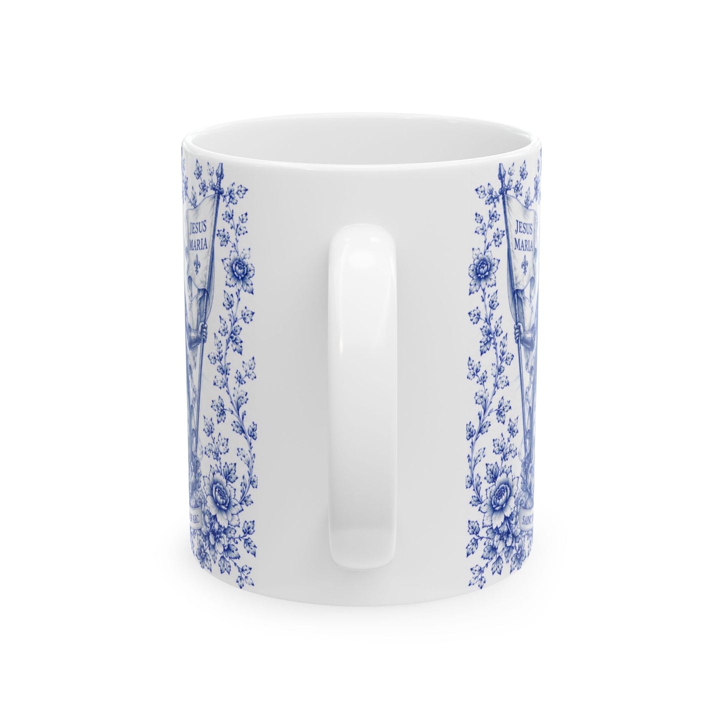 Saint Joan of Arc Ceramic Mug — Catholic Faith Inspirational Coffee Cup (11oz & 15oz)