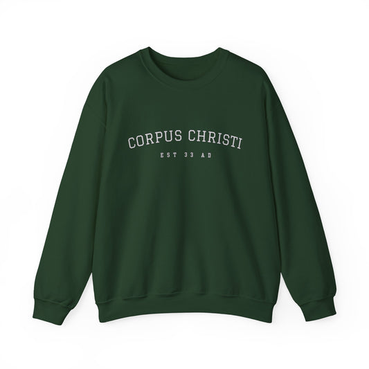 Corpus Christi Est. 33 AD Catholic Crewneck Sweatshirt