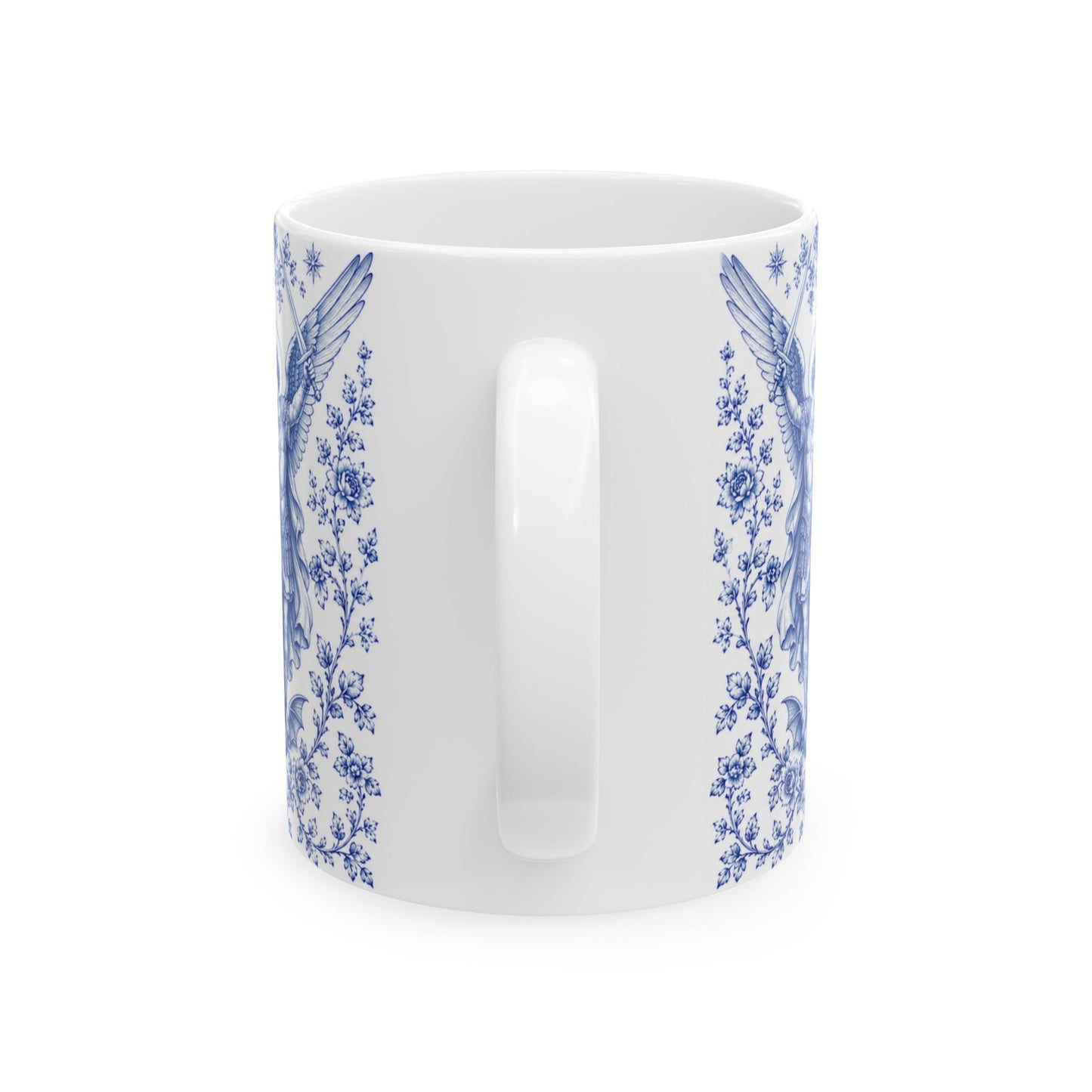 Saint Michael Ceramic Mug — Catholic Angel Coffee Mug (11oz & 15oz)
