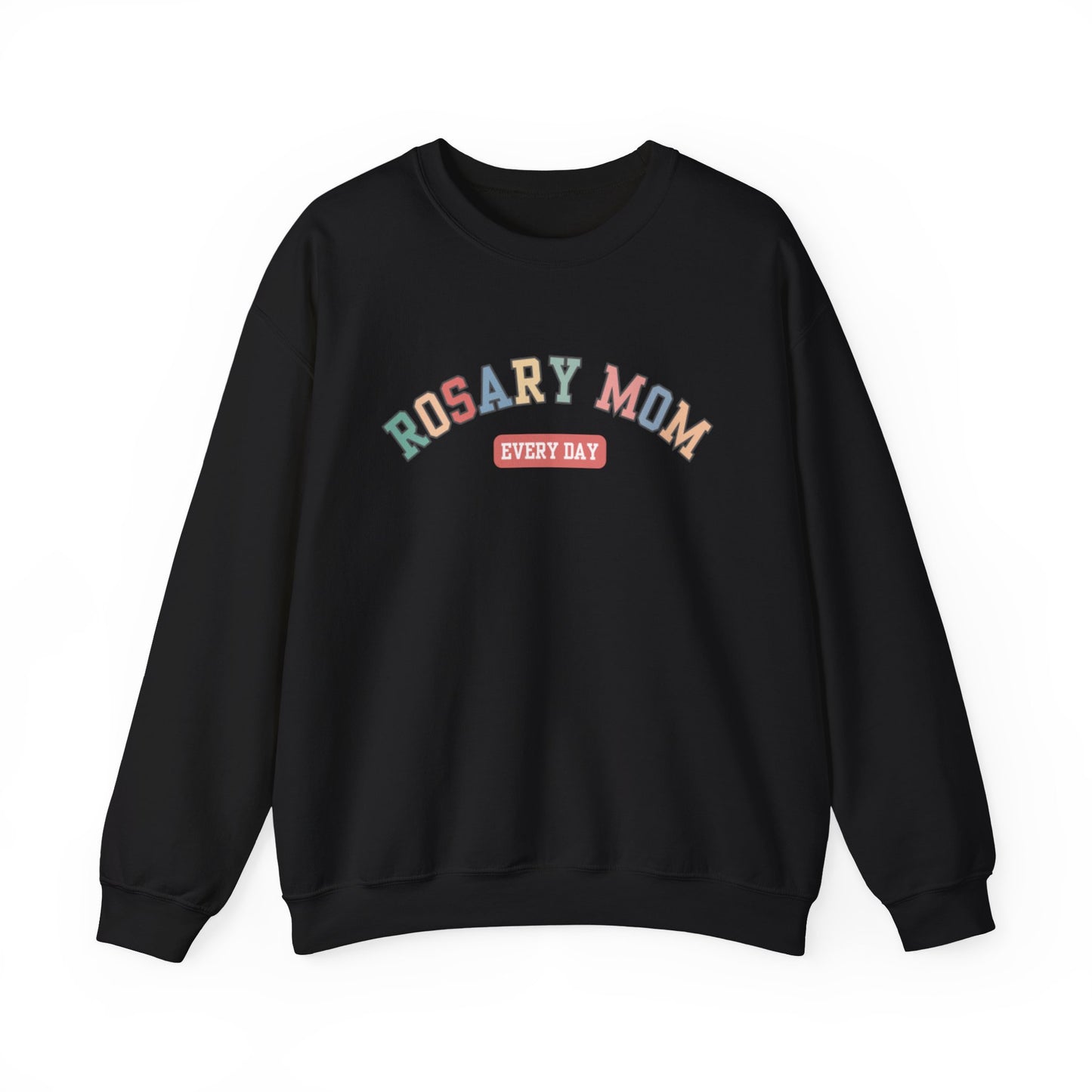 Rosary Mom Catholic Crewneck Sweatshirt