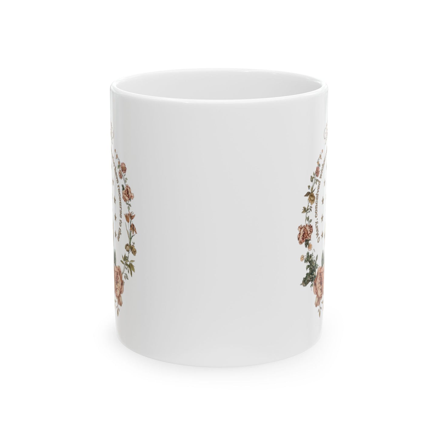 Catholic Marian Devotion Ceramic Mug — Blessed Virgin Prayer Coffee Cup (11oz & 15oz)