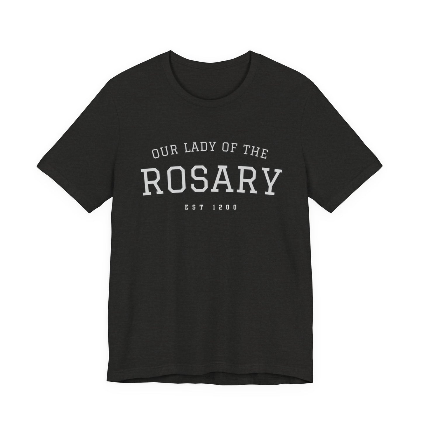 Our Lady of the Rosary Tee — Catholic Marian Prayer T‑Shirt