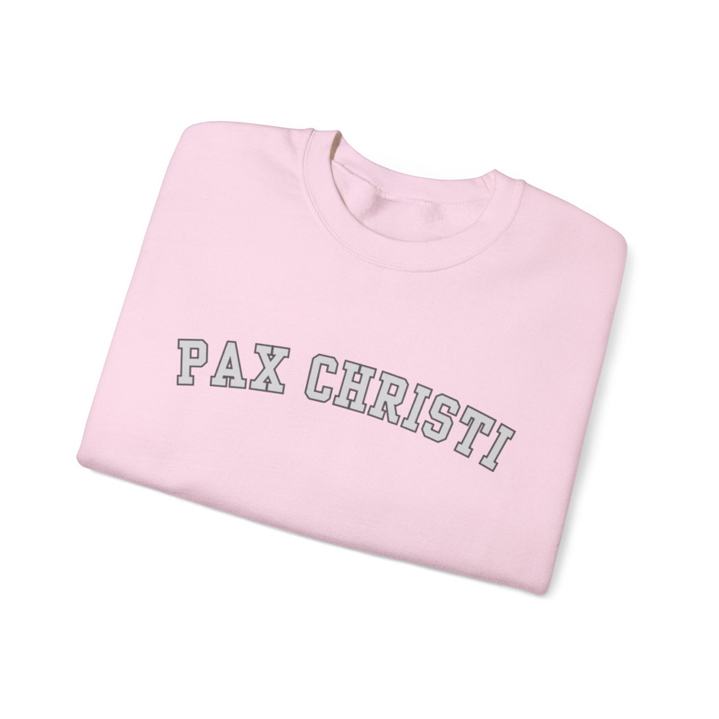 Pax Christi Catholic Crewneck Sweatshirt — Religious Peace Prayer Pullover