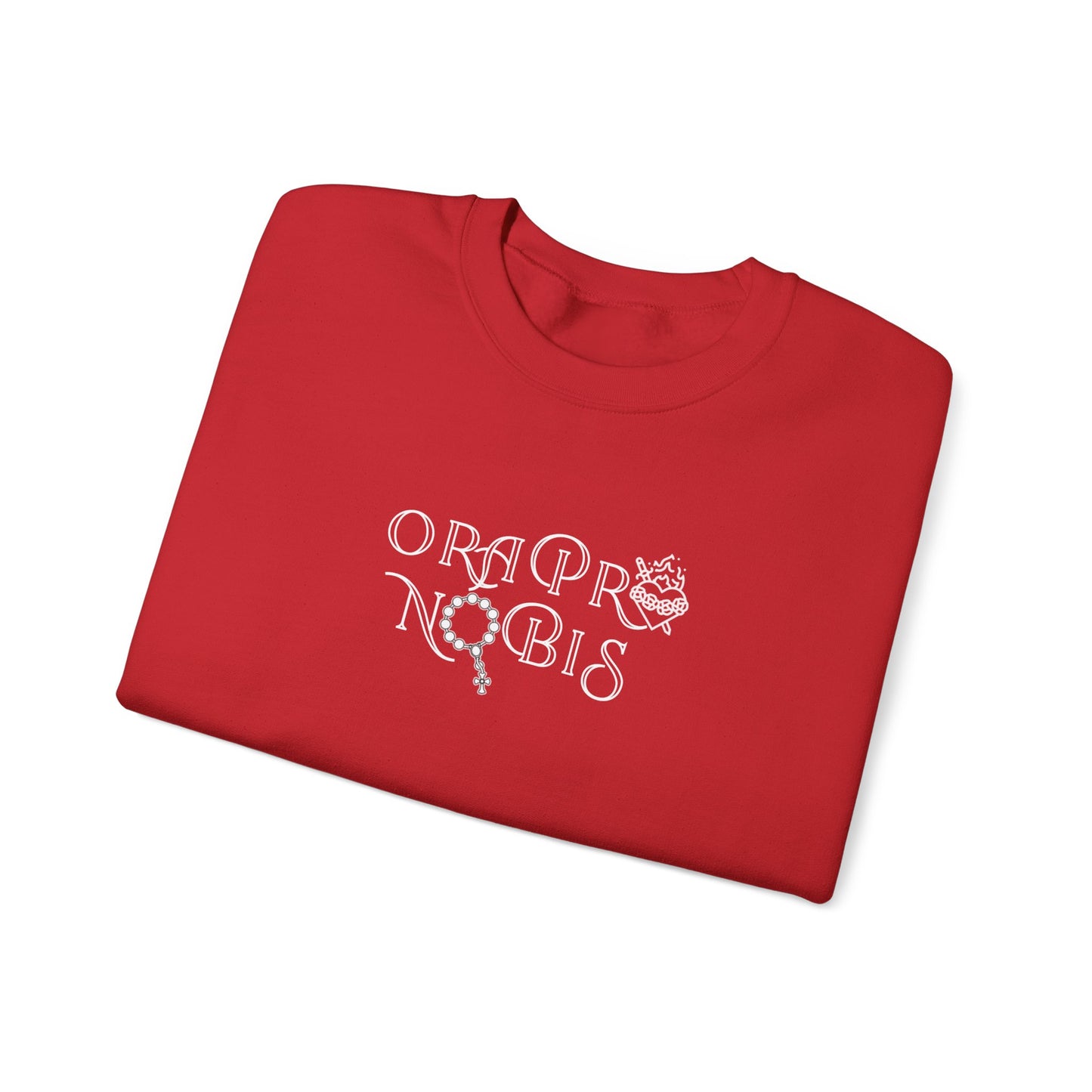 Ora Pro Nobis Rosary Crewneck Sweatshirt