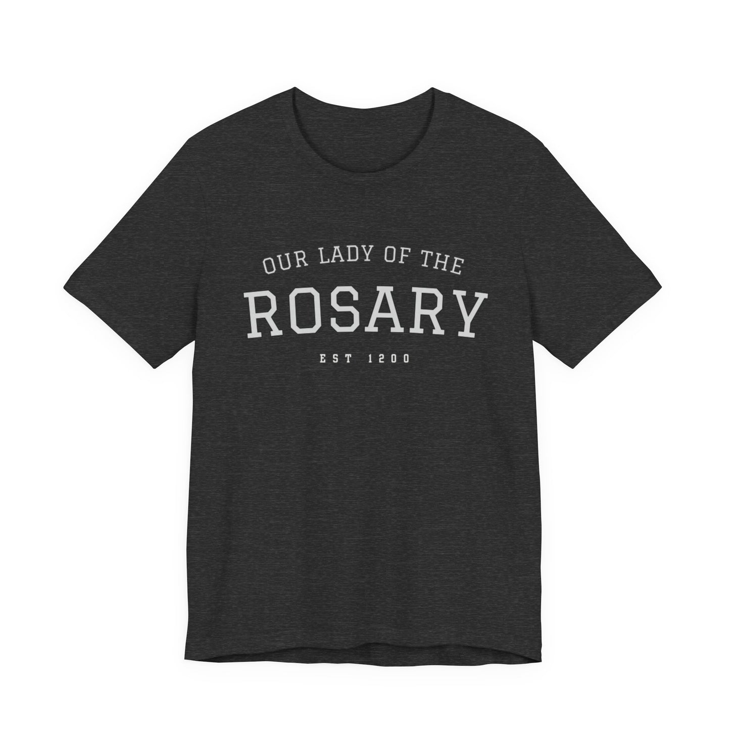 Our Lady of the Rosary Tee — Catholic Marian Prayer T‑Shirt