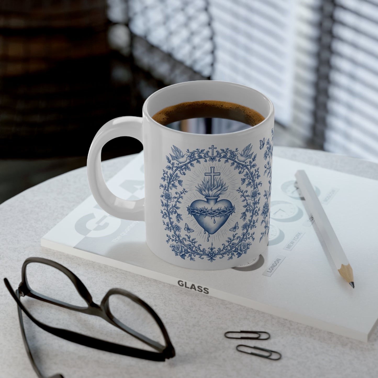 Sacred Heart of Jesus 20oz Jumbo Mug — Catholic Devotional Coffee Cup
