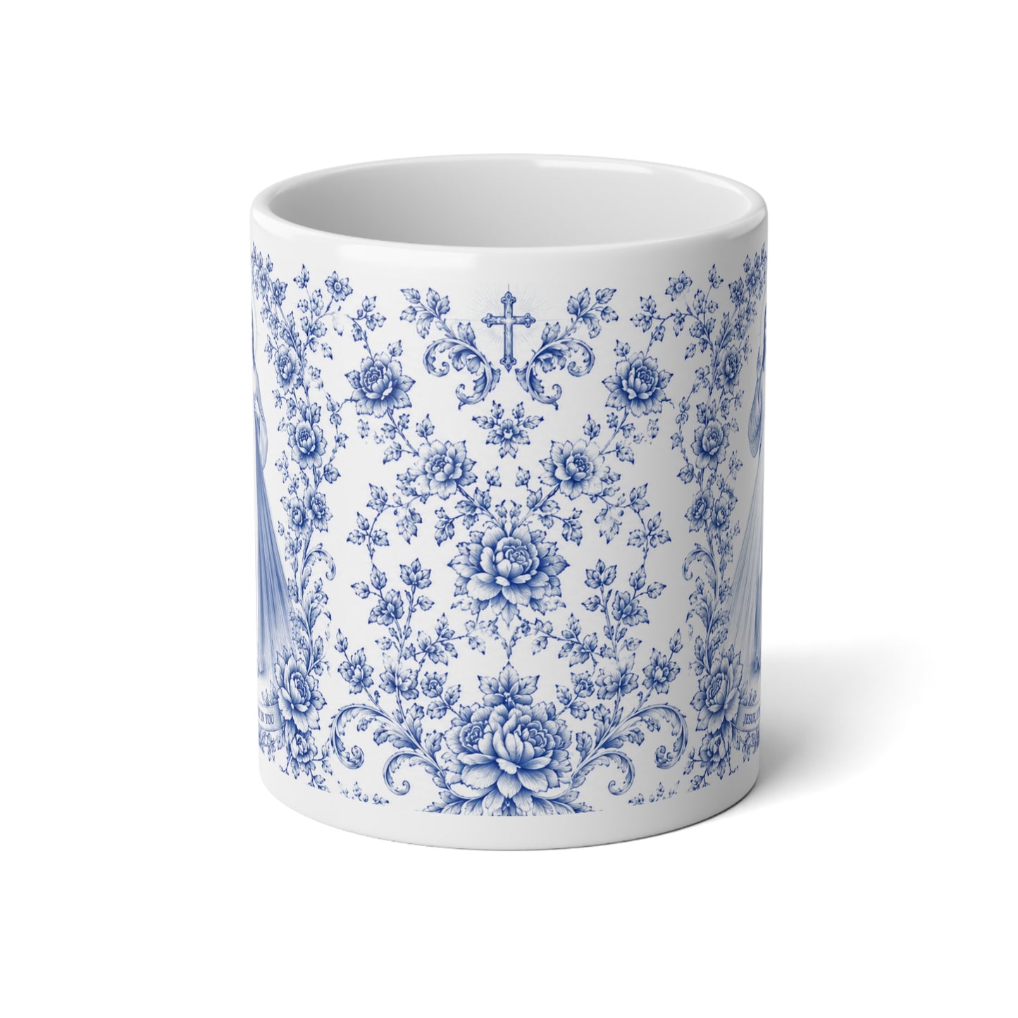 Divine Mercy Catholic Jumbo Mug — 20oz Religious Coffee Cup