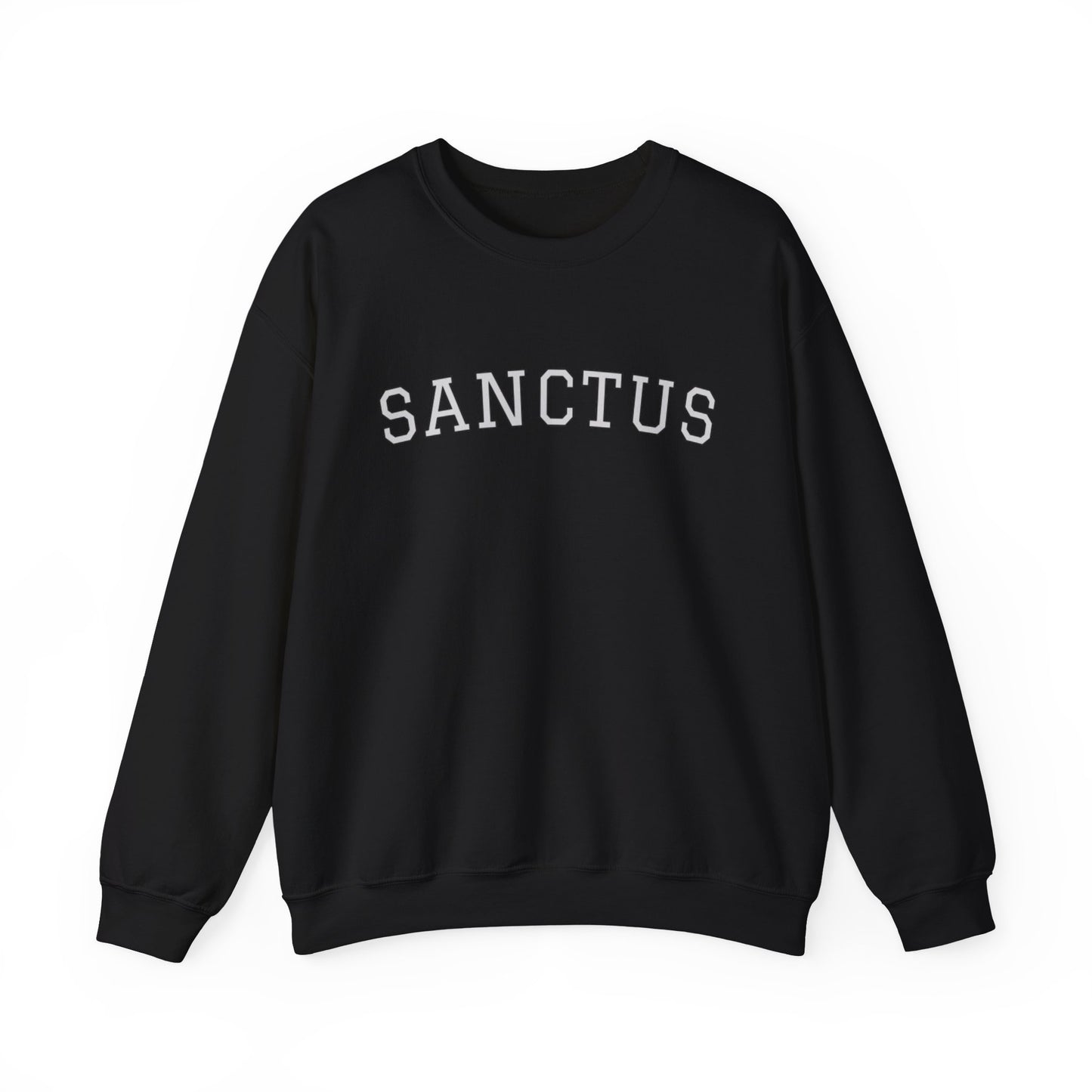 Sanctus Crewneck Sweatshirt — Minimal Latin Catholic Apparel