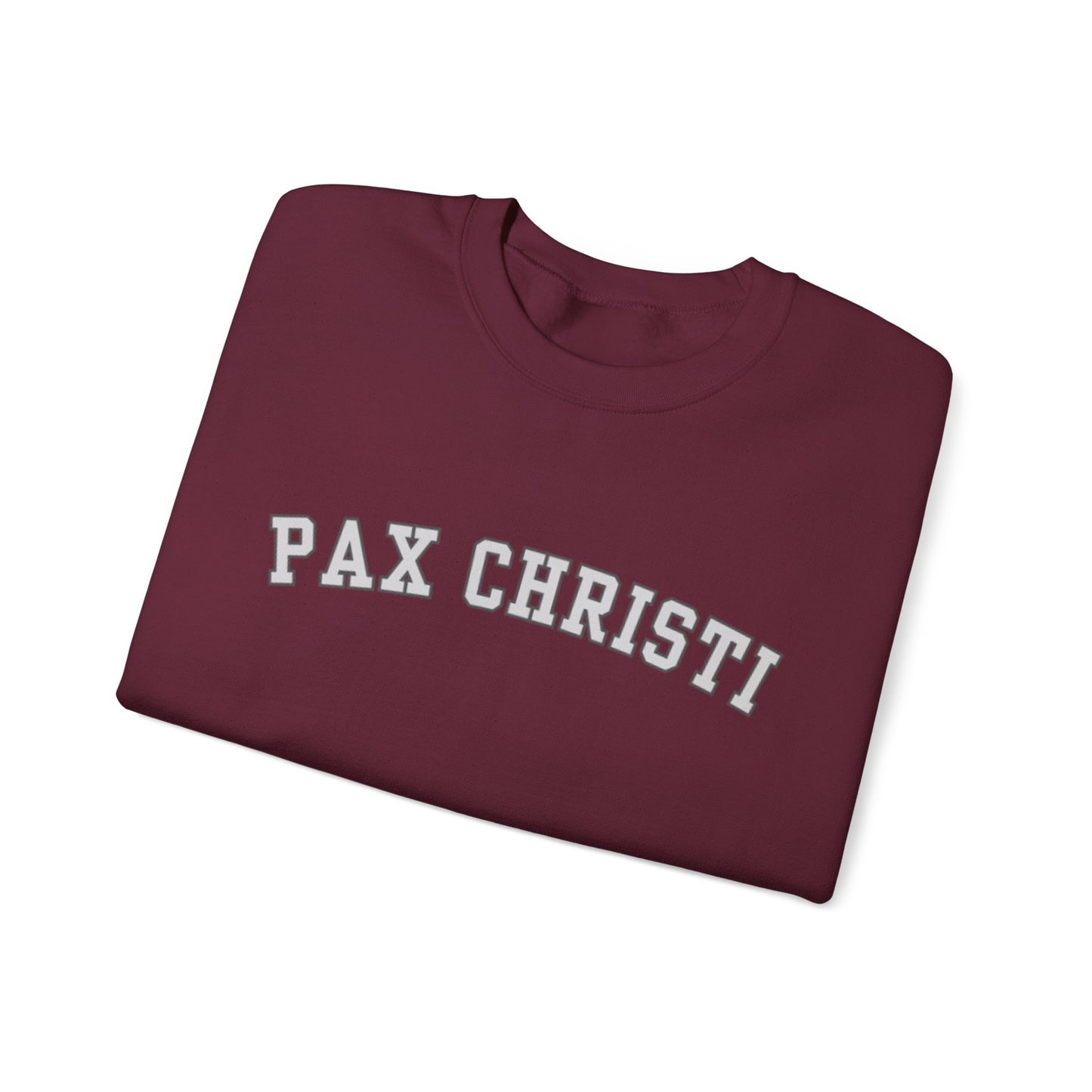 Pax Christi Catholic Crewneck Sweatshirt — Religious Peace Prayer Pullover