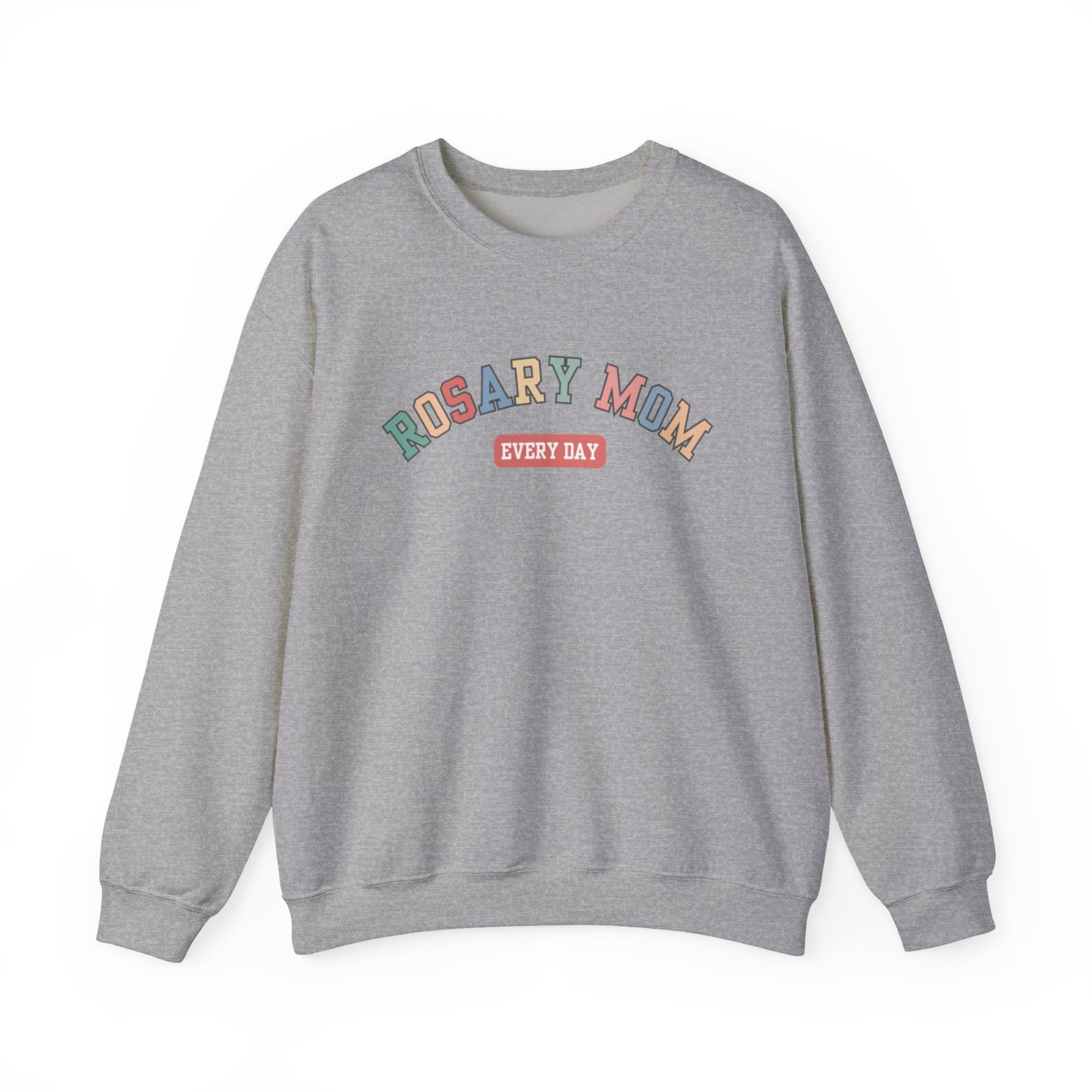 Rosary Mom Catholic Crewneck Sweatshirt