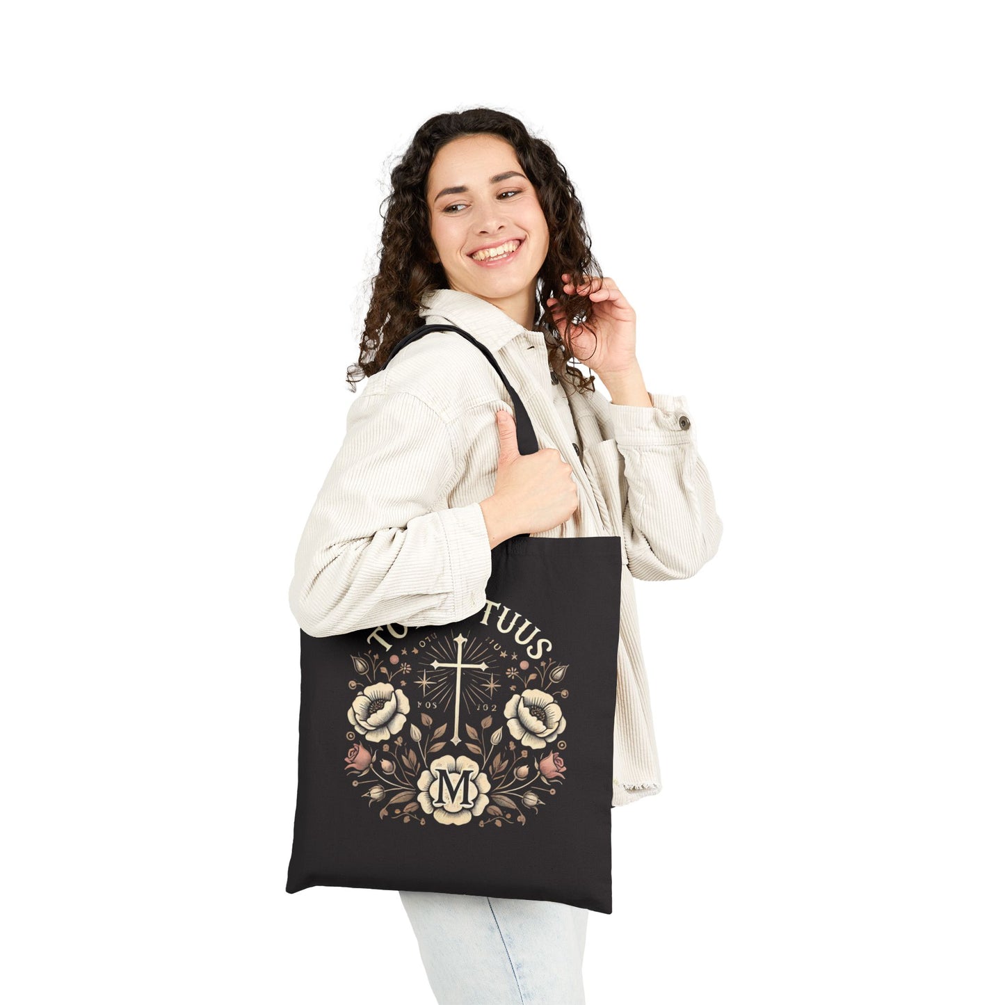 Totus Tuus Cotton Canvas Tote Bag — Catholic Faith Tote