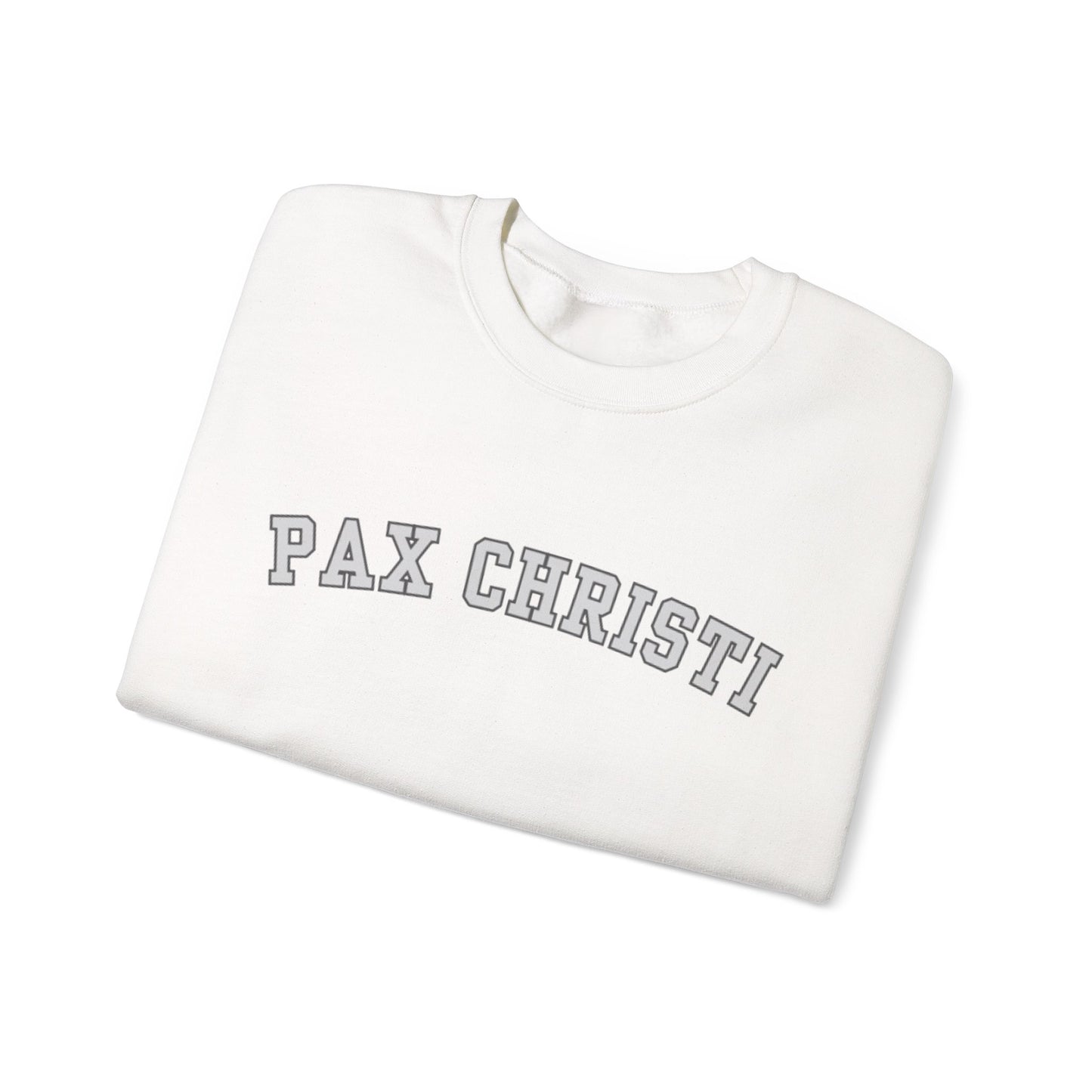 Pax Christi Catholic Crewneck Sweatshirt — Religious Peace Prayer Pullover
