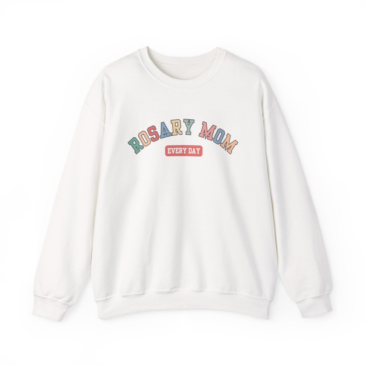 Rosary Mom Catholic Crewneck Sweatshirt