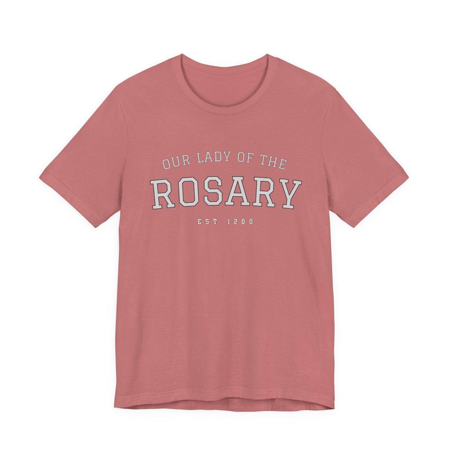 Our Lady of the Rosary Tee — Catholic Marian Prayer T‑Shirt