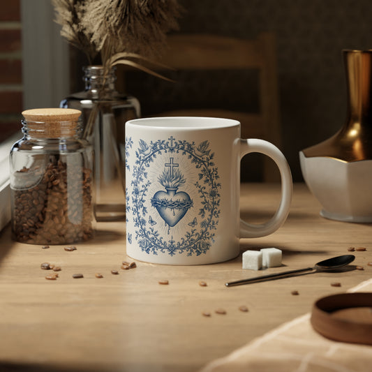 Sacred Heart of Jesus 20oz Jumbo Mug — Catholic Devotional Coffee Cup