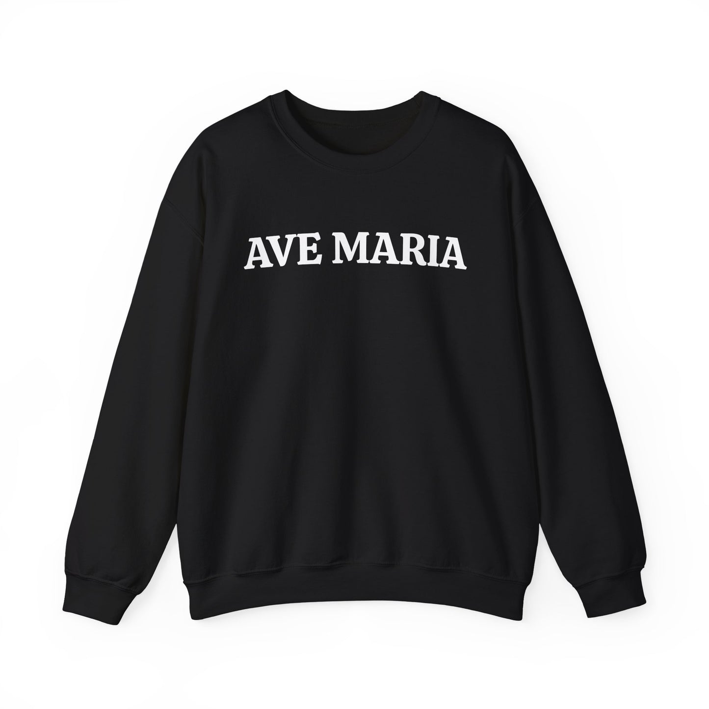 Ave Maria Crewneck Sweatshirt — Catholic Prayer Pullover