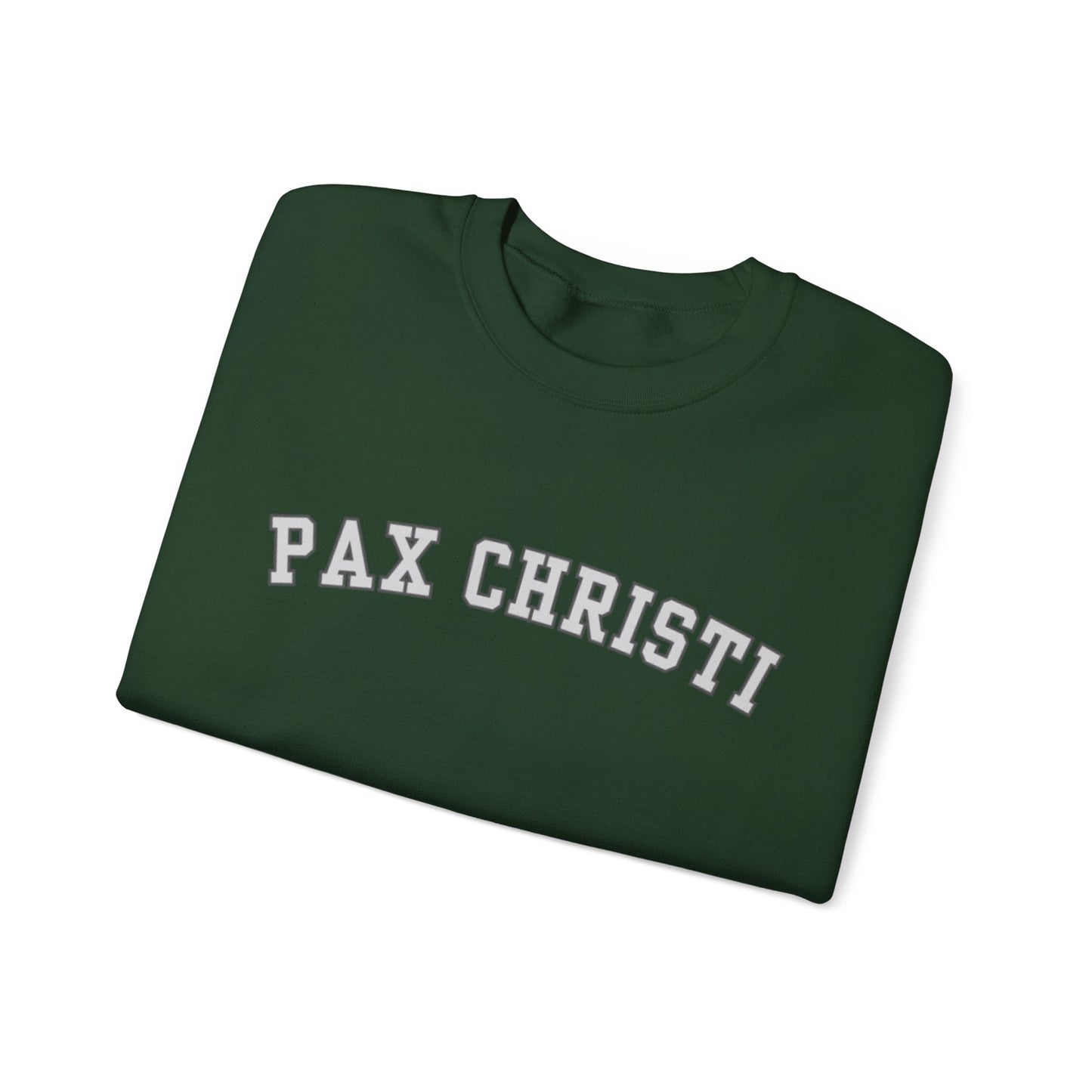 Pax Christi Catholic Crewneck Sweatshirt — Religious Peace Prayer Pullover