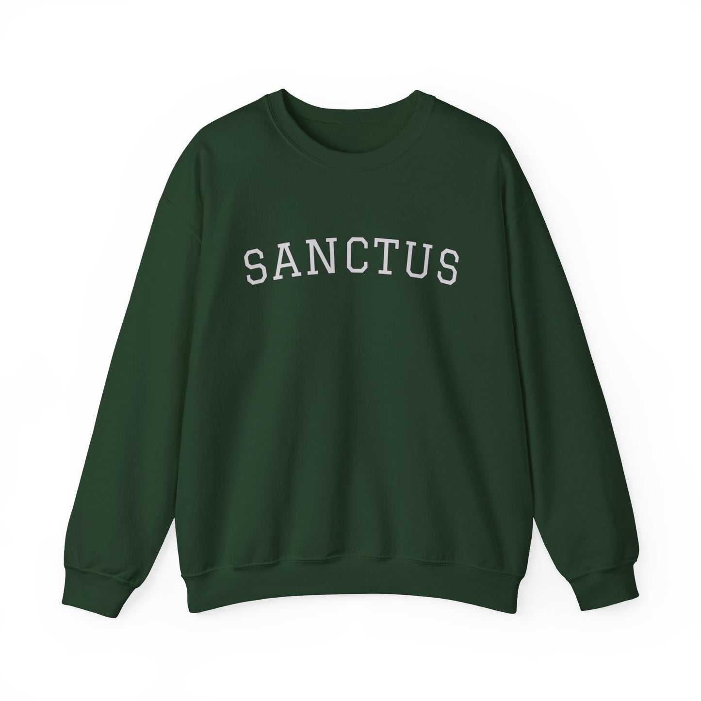 Sanctus Crewneck Sweatshirt — Minimal Latin Catholic Apparel