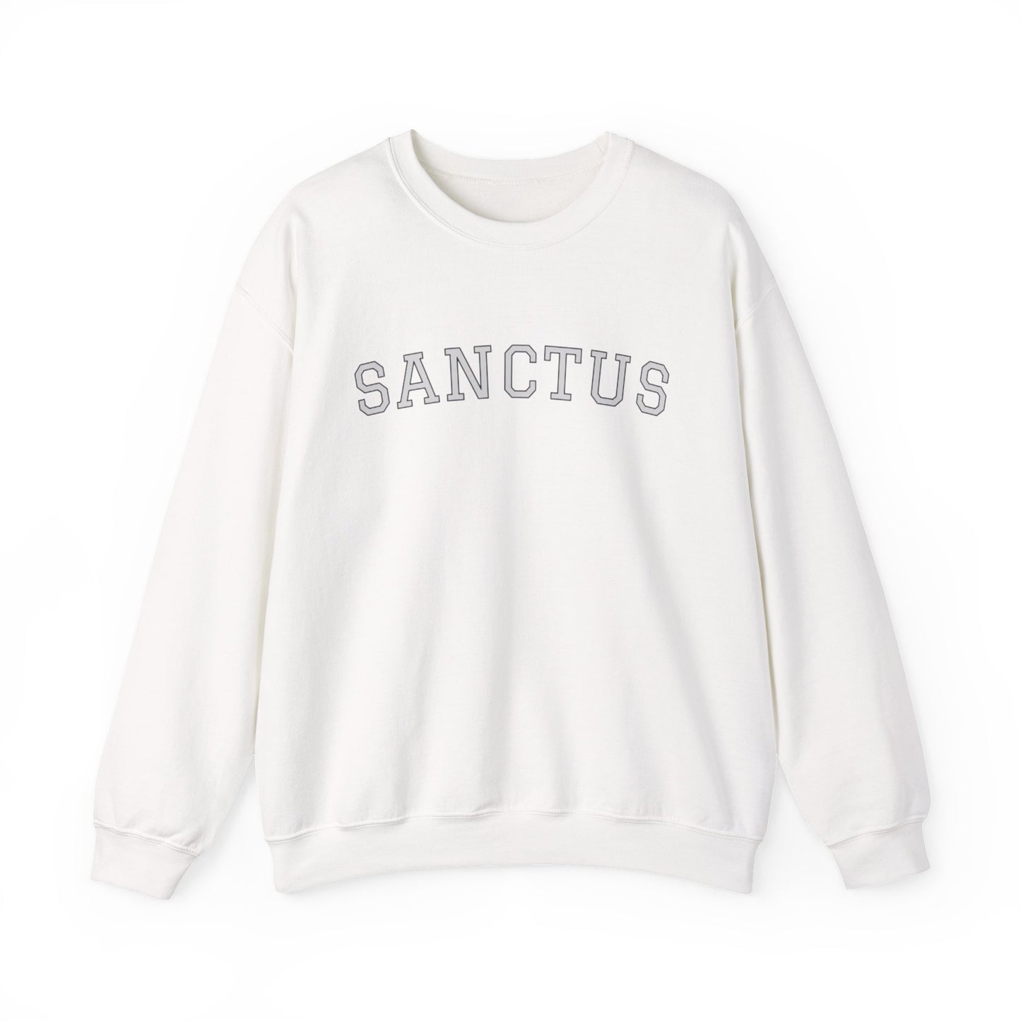 Sanctus Crewneck Sweatshirt — Minimal Latin Catholic Apparel