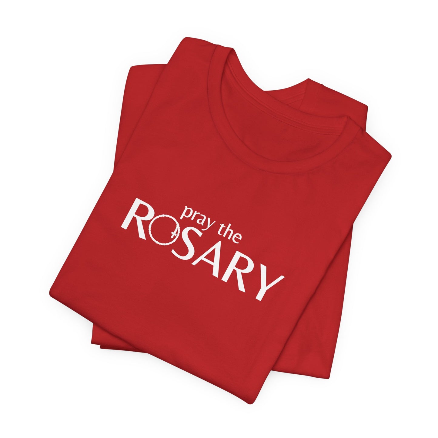 Pray the Rosary Shirt – Catholic T-Shirt for Women & Men, Marian Devotion Gift, Faith Apparel