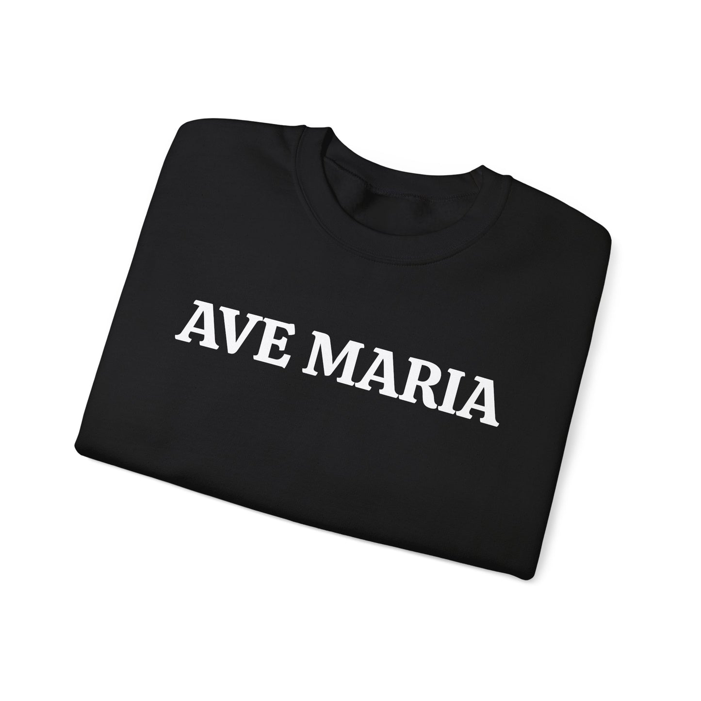 Ave Maria Crewneck Sweatshirt — Catholic Prayer Pullover