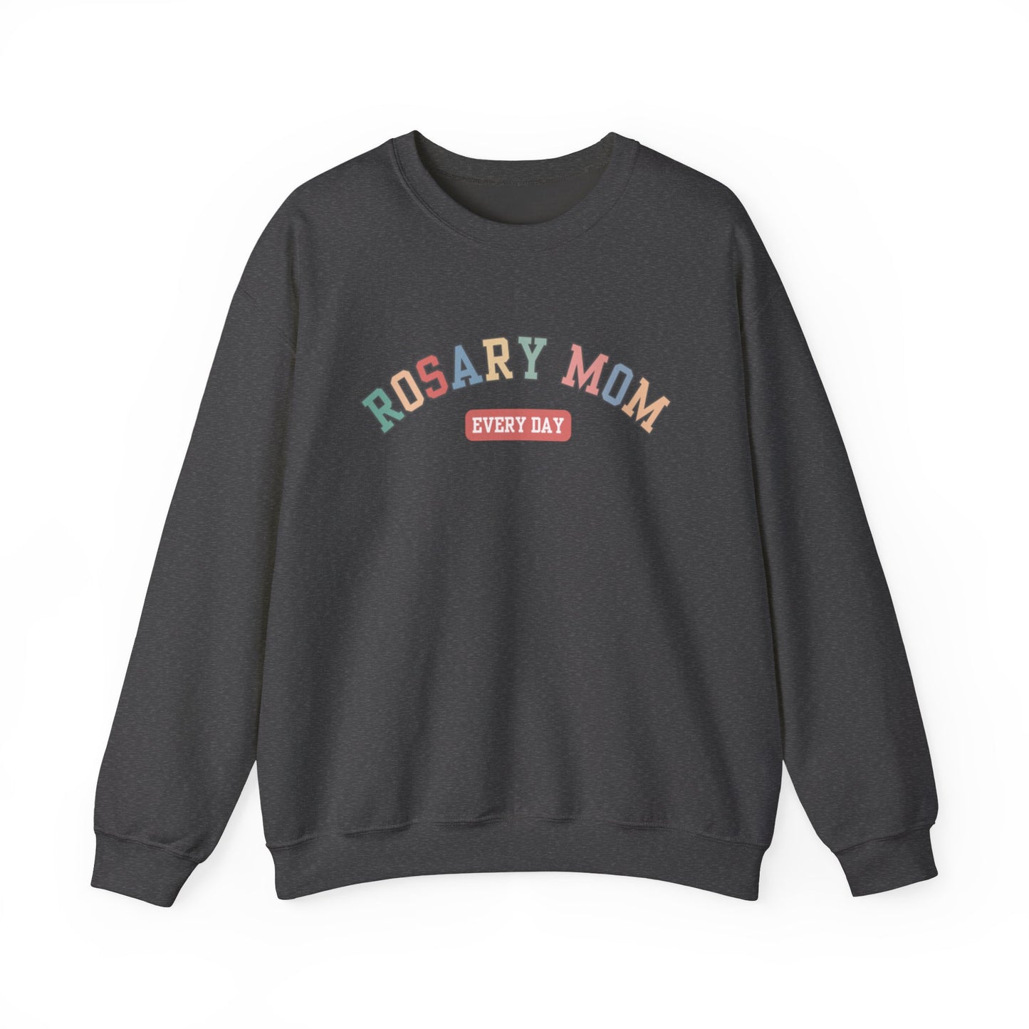 Rosary Mom Catholic Crewneck Sweatshirt