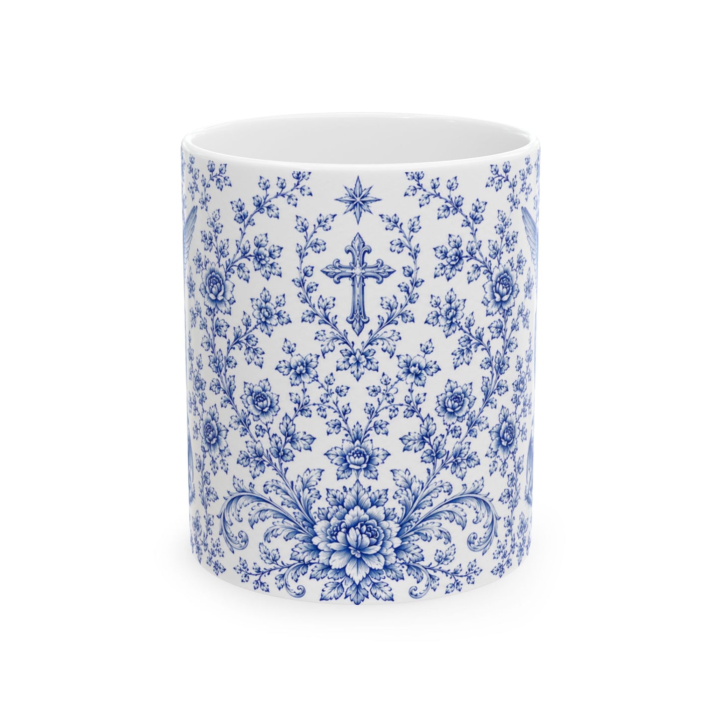Saint Michael Ceramic Mug — Catholic Angel Coffee Mug (11oz & 15oz)