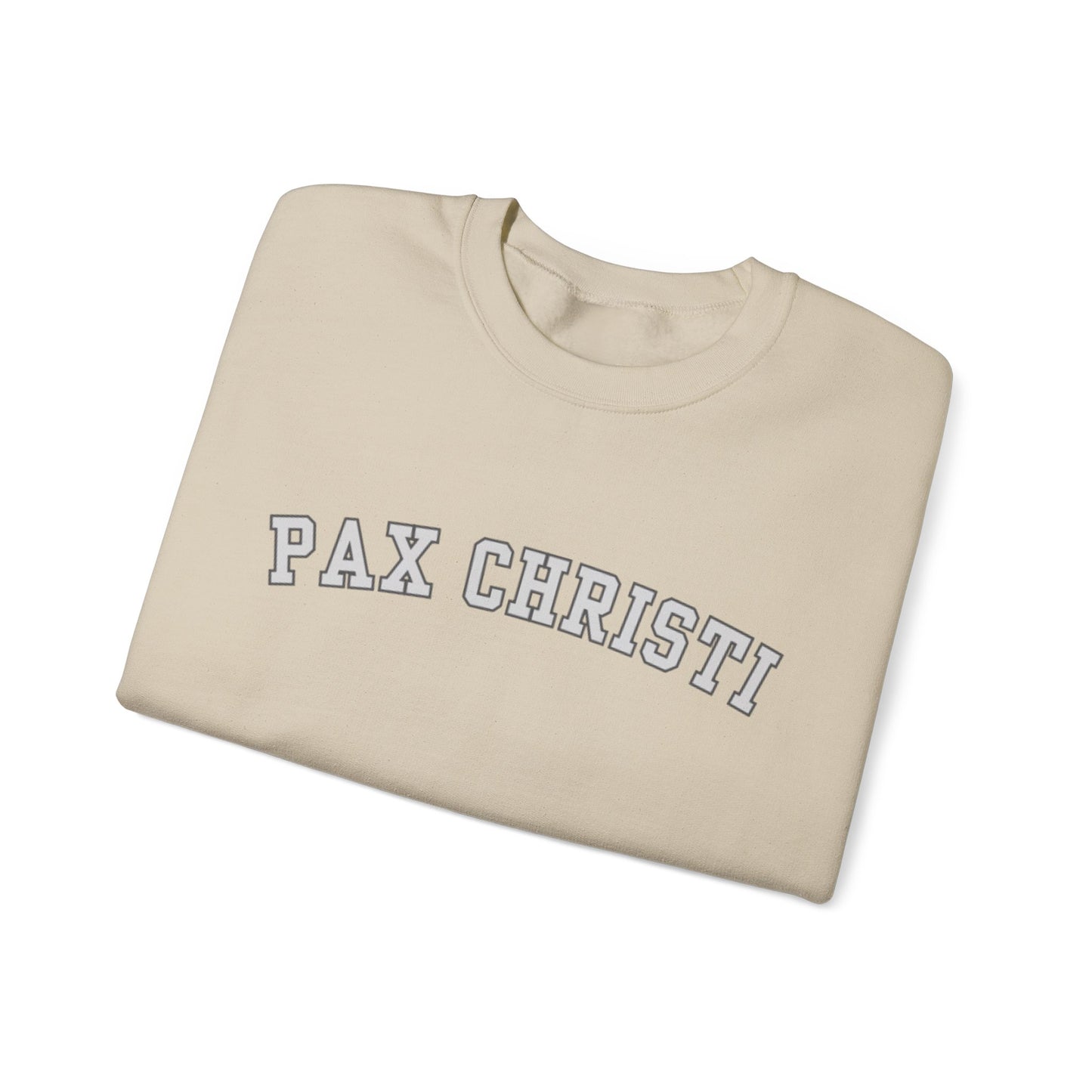 Pax Christi Catholic Crewneck Sweatshirt — Religious Peace Prayer Pullover