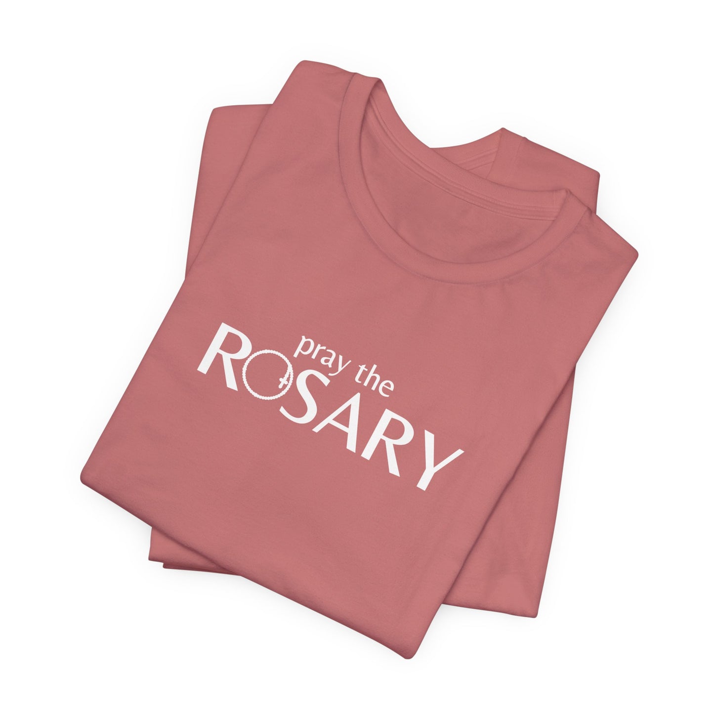 Pray the Rosary Shirt – Catholic T-Shirt for Women & Men, Marian Devotion Gift, Faith Apparel