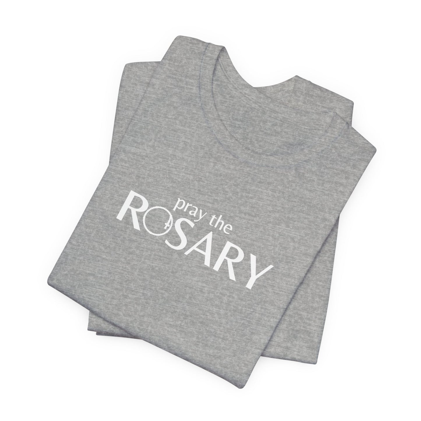 Pray the Rosary Shirt – Catholic T-Shirt for Women & Men, Marian Devotion Gift, Faith Apparel