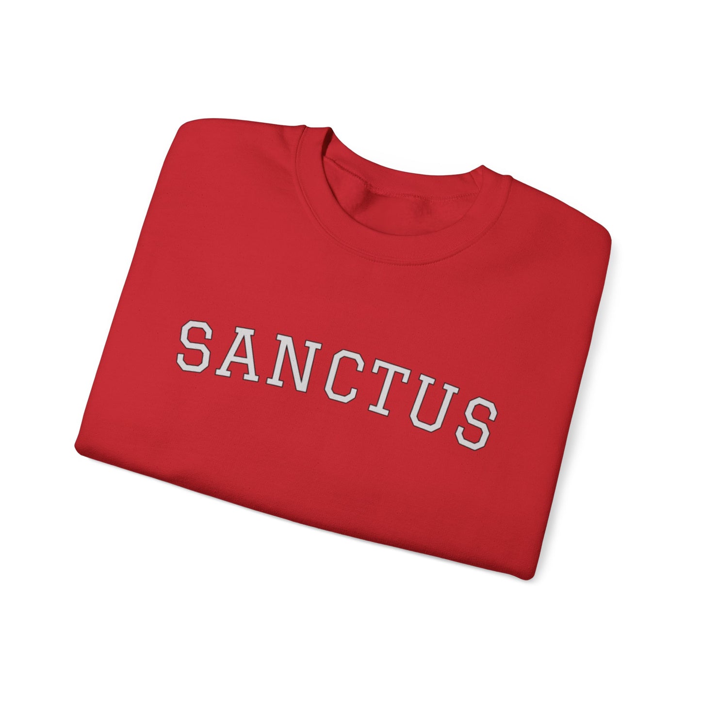 Sanctus Crewneck Sweatshirt — Minimal Latin Catholic Apparel