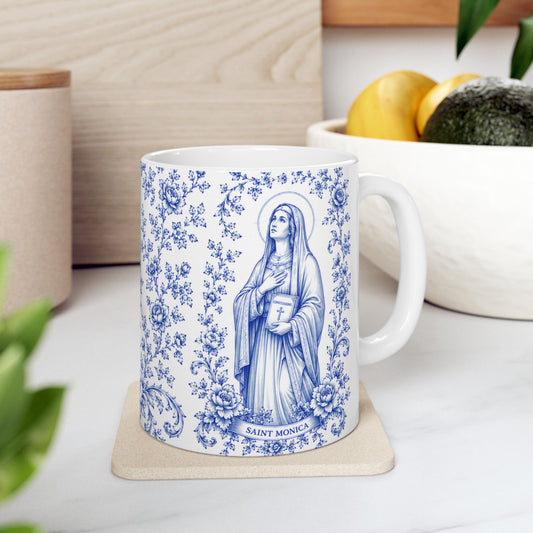 Saint Monica Ceramic Mug — Catholic Faith 11oz & 15oz