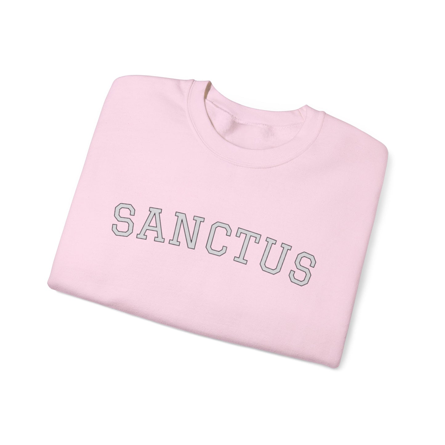 Sanctus Crewneck Sweatshirt — Minimal Latin Catholic Apparel