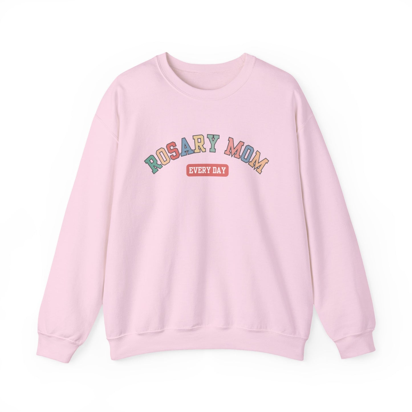 Rosary Mom Catholic Crewneck Sweatshirt