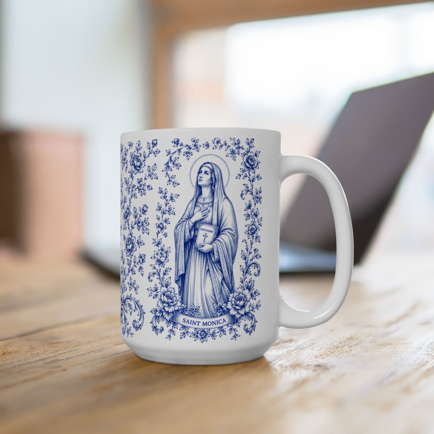 Saint Monica Ceramic Mug — Catholic Faith 11oz & 15oz