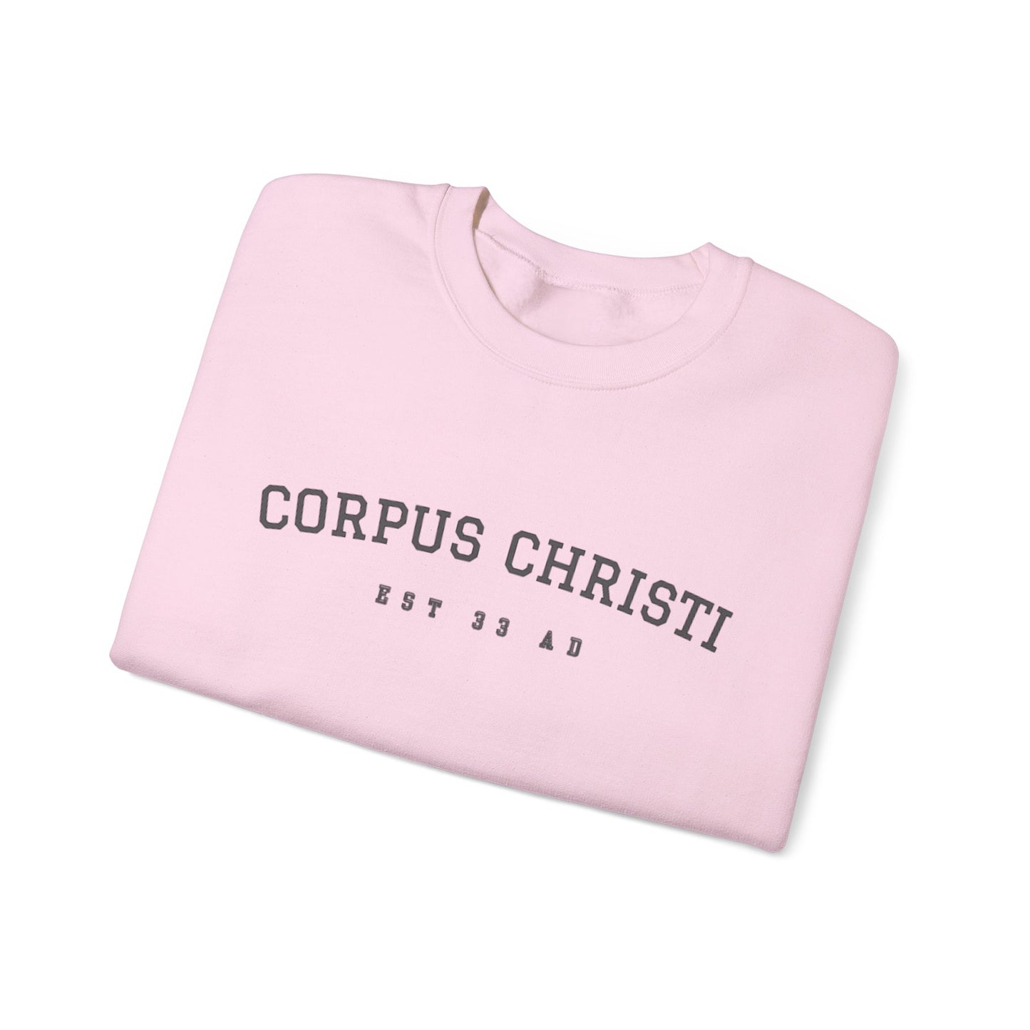 Corpus Christi Est. 33 AD Catholic Crewneck Sweatshirt