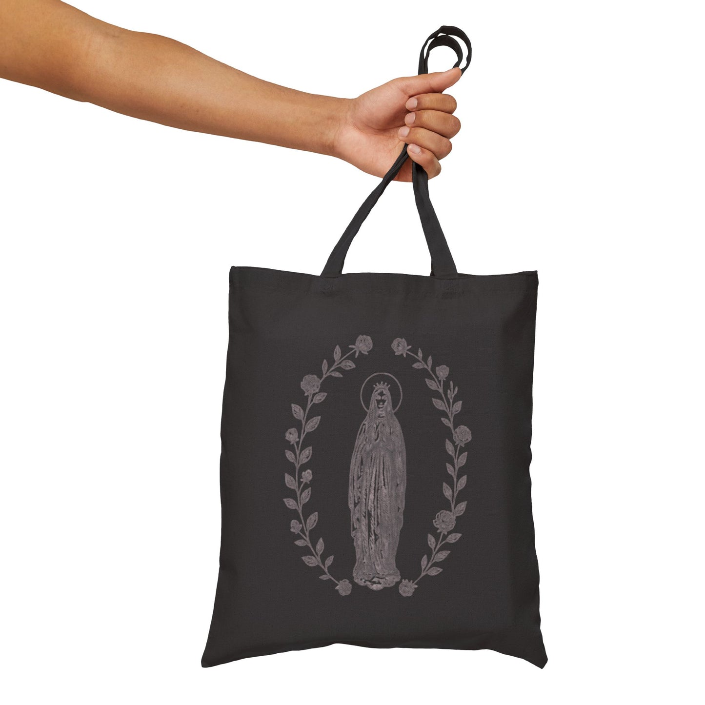 Blessed Mother Catholic Tote Bag — Mary Prayer Canvas Tote